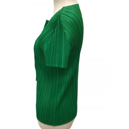  ISSEY MIYAKE イッセイミヤケ PLEATS PLEASE カットソー SIZE 3 PP63-JK102 グリーン