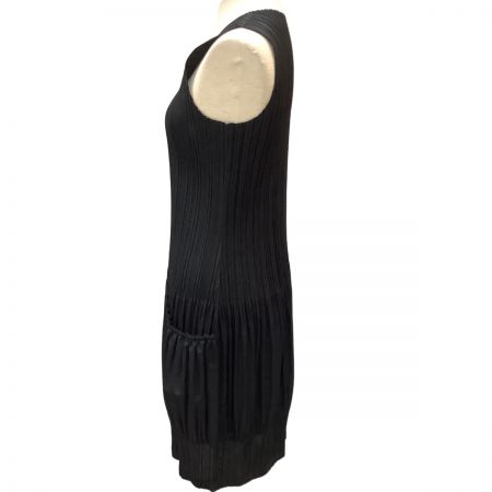  ISSEY MIYAKE イッセイミヤケ PLEATS PLEASE チュニック ワンピース SIZE 3 PP83JH444 ブラック