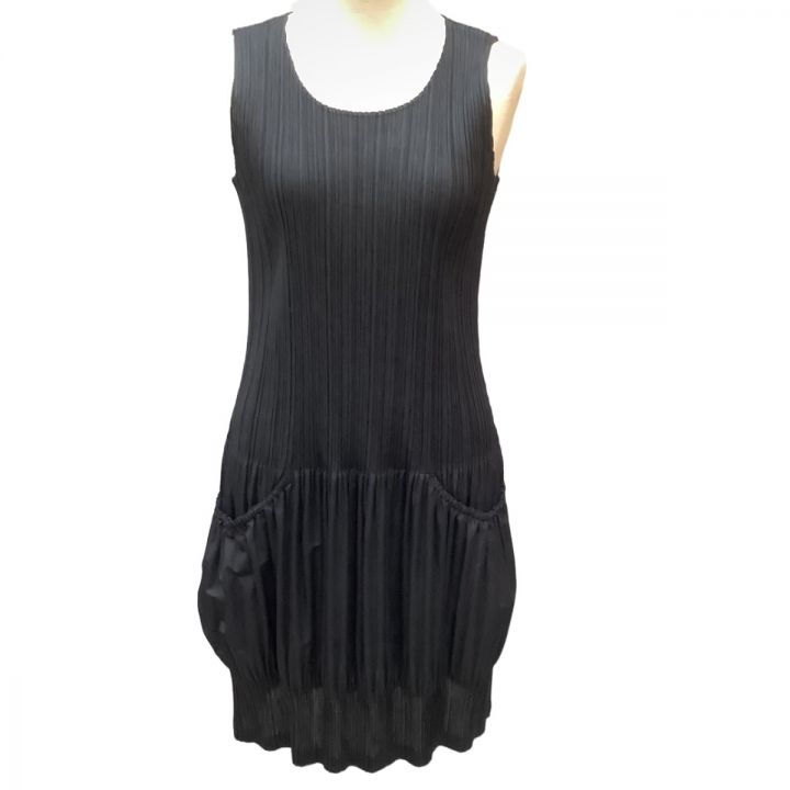 ISSEY MIYAKE イッセイミヤケ PLEATS PLEASE チュニック ワンピース SIZE 3 PP83JH444  ブラック｜中古｜なんでもリサイクルビッグバン