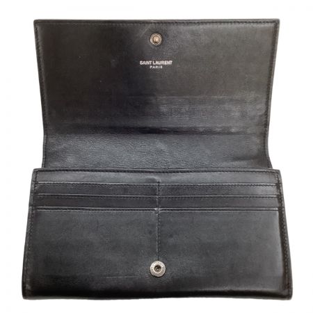  SAINT LAURENT(Yves Saint Laurent) サンローラン 長財布 レザー スタッズ ブラック