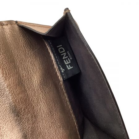 FENDI フェンディ 3つ折り財布 コンパクト財布 ピンクゴールド