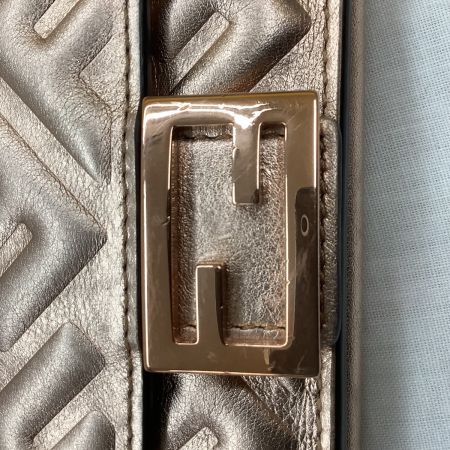  FENDI フェンディ 3つ折り財布 コンパクト財布 ピンクゴールド