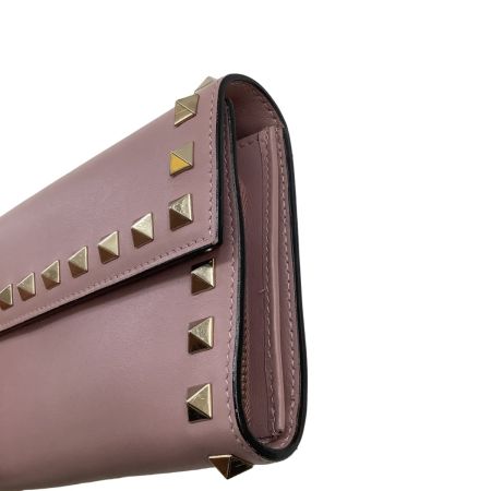 VALENTINO バレンチノ レディース 長財布 スタッズ ピンク