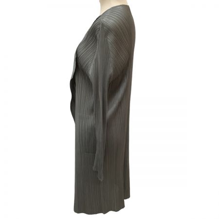  ISSEY MIYAKE イッセイミヤケ PLEATS PLEASE カーディガン SIZE 3 PP55-JA103 グレー