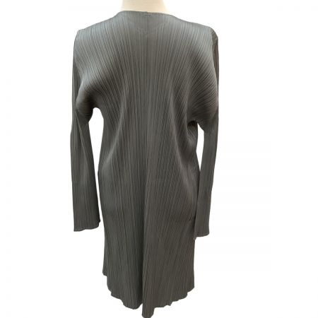  ISSEY MIYAKE イッセイミヤケ PLEATS PLEASE カーディガン SIZE 3 PP55-JA103 グレー