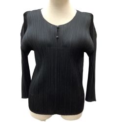 ♪♪ ISSEY MIYAKE イッセイミヤケ PLEATS PLEASE カットソー SIZE 3 PP53-JK532 ブラック Bランク