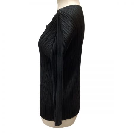  ISSEY MIYAKE イッセイミヤケ PLEATS PLEASE カットソー SIZE 3 PP53-JK532 ブラック