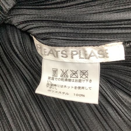  ISSEY MIYAKE イッセイミヤケ PLEATS PLEASE カットソー SIZE 3 PP53-JK532 ブラック