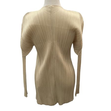 ISSEY MIYAKE イッセイミヤケ PLEATS PLEASE   カーディガン SIZE 3 PP05-JO001 ベージュ