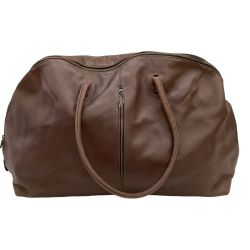 ♪♪ JURGEN LEHL ヨーガンレール ボストンバッグ レザー ブラウン Bランク