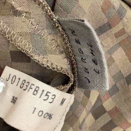  JURGEN LEHL ヨーガンレール レディース カットソー SIZE M モザイク柄 ブラウン