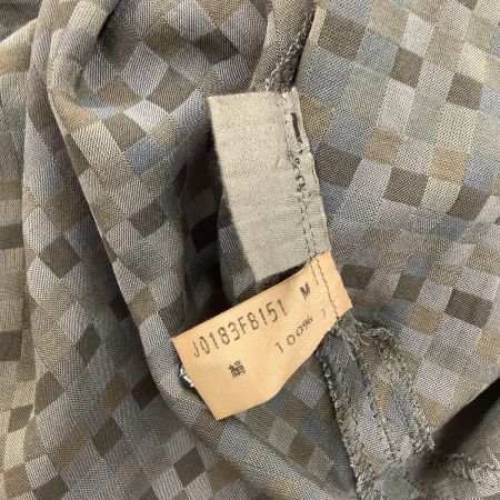 JURGEN LEHL ヨーガンレール レディース カーディガン  SIZE M モザイク柄 グレー