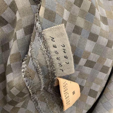 JURGEN LEHL ヨーガンレール レディース カーディガン  SIZE M モザイク柄 グレー