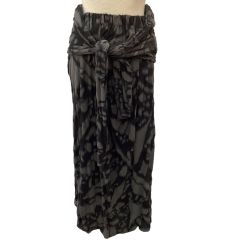 ♪♪ JURGEN LEHL ヨーガンレール レディース スカート ベルト付き SIZE M  グレー Bランク