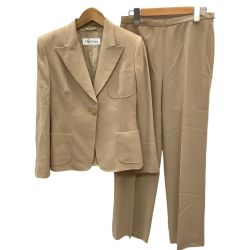♪♪ MAX MARA マックスマーラー  レディース vintage セットアップスーツ SIZE 40  ベージュ Bランク