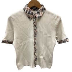 ♪♪ BURBERRY LONDON バーバリーロンドン シャツ カットソー SIZE 40 アイボリー Bランク