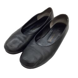 ♪♪ JURGEN LEHL ヨーガンレール レディース パンプス SIZE 24.5cm レザー ブラック Cランク