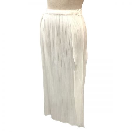  ISSEY MIYAKE イッセイミヤケ PLEATS PLEASE 変形 スカート SIZE 3 PP61-JG764 ホワイト