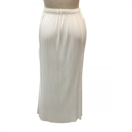  ISSEY MIYAKE イッセイミヤケ PLEATS PLEASE 変形 スカート SIZE 3 PP61-JG764 ホワイト