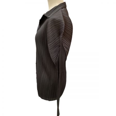  ISSEY MIYAKE イッセイミヤケ PLEATS PLEASE シャツ  SIZE 3 PP04-JK624 グレー