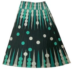 ISSEY MIYAKE イッセイミヤケ PLEATS PLEASE スカート ドット SIZE 2 PP73-JG614 ブラック Bランク