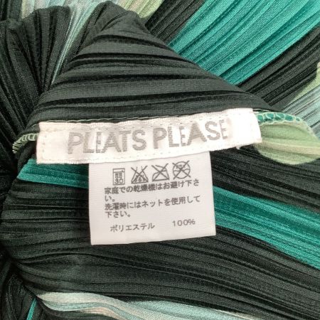  ISSEY MIYAKE イッセイミヤケ PLEATS PLEASE カットソー ドット SIZE 3 PP73-JK612 ブラック