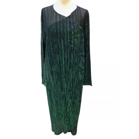  ISSEY MIYAKE イッセイミヤケ PLEATS PLEASE  カーディガン ラメ SIZE 3 PP83-JA713 パープル