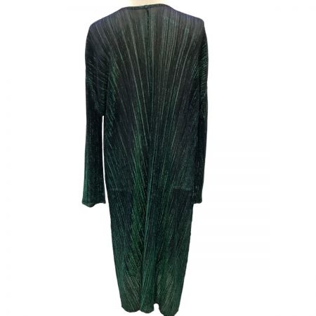  ISSEY MIYAKE イッセイミヤケ PLEATS PLEASE  カーディガン ラメ SIZE 3 PP83-JA713 パープル