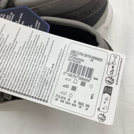 SALOMON サロモン メンズ 未使用 スニーカー SIZE26cm 472643 グレー