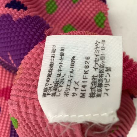 me ISSEY MIYAKE イッセイミヤケ ミー カットソー ワッフルプリーツ 花柄 MI41FK626 ピンク