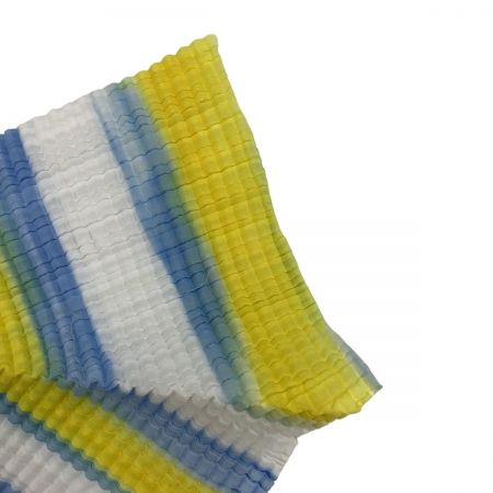  ISSEY MIYAKE イッセイミヤケ カットソー ボーダー SIZE 2 IM22FJ820 イエロー×スカイブルー×ホワイト