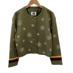 ISSEY MIYAKE I.S. イッセイミヤケ Vintage 激レア ジャケット SIZE M IS13-FD001 オリーブ Bランク