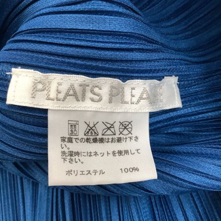  ISSEY MIYAKE イッセイミヤケ PLEATS PLEASE カットソー SIZE 3 PP81-JK123 ブルー