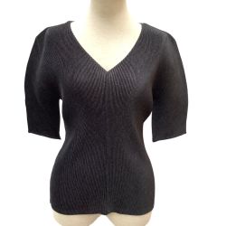 ♪♪ ISSEY MIYAKE イッセイミヤケ PLEATS PLEASE 半袖カットソー SIZE 3 PP02FK117 ブラック Bランク