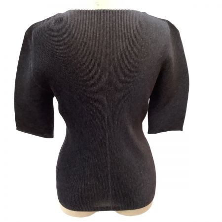  ISSEY MIYAKE イッセイミヤケ PLEATS PLEASE 半袖カットソー SIZE 3 PP02FK117 ブラック