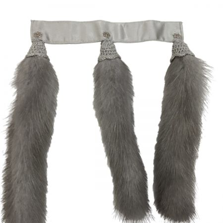   和装 着物 ショール ミンク 毛皮 グレー