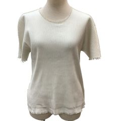 ISSEY MIYAKE イッセイミヤケ 変形カットソー  フリンジ SIZE 3 PP02LK901 ホワイト Bランク