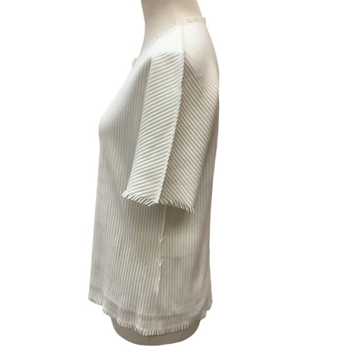 ♪♪ISSEY MIYAKE イッセイミヤケ 変形カットソー  フリンジ SIZE 3 PP02LK901 ホワイト ISSEY MIYAKE イッセイミヤケ 変形カットソー フリンジ SIZE 3