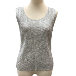ISSEY MIYAKE イッセイミヤケ PLEATS PLEASE ノースリーブカットソー  PP86-JK728 ライトグレー Bランク