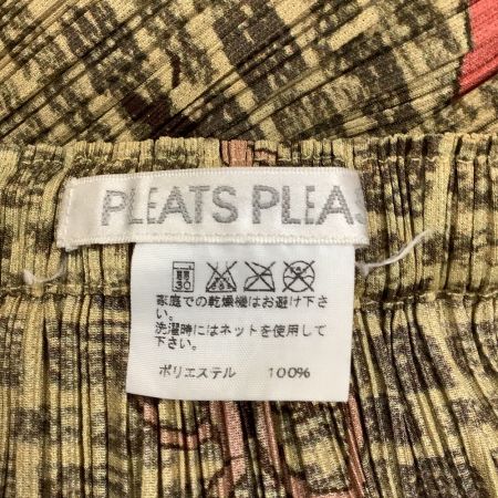  ISSEY MIYAKE イッセイミヤケ PLEATS PLEASE スカート 風景 SIZE 1 PP63-JG683 ベージュ