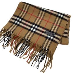 ♪♪ Burberrys バーバリーズ マフラー 100％LAMBSWOOL ラムズウール ベージュ Bランク
