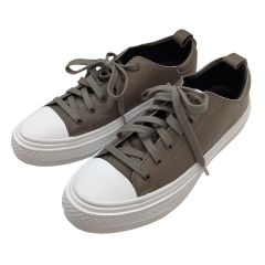 Kei Hayama PLUS ケイハヤマプラス レディース スニーカー レザー SIZE M カーキ Aランク