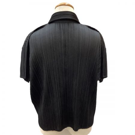  ISSEY MIYAKE イッセイミヤケ PLEATS PLEASE 変形 カットソー  PP31-JK163 ブラック