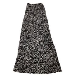 ♪♪ ISSEY MIYAKE イッセイミヤケ プリーツ スカート ベロア ヒョウ柄 レオパード SIZE M IM63-FG907 ブラック Bランク