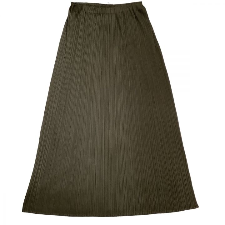 ISSEY MIYAKE イッセイミヤケ PLEATS PLEASE ロングスカート SIZE 4 PP13-JG108  グレー｜中古｜なんでもリサイクルビッグバン