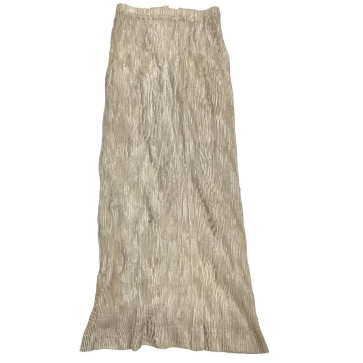 ISSEY MIYAKE イッセイミヤケ プリーツ 前開きスカート ベロア SIZE L 