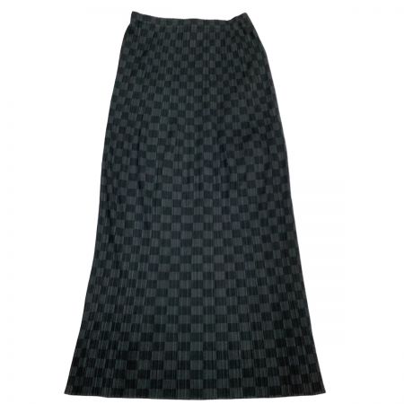  ISSEY MIYAKE イッセイミヤケ PLEATS PLEASE スカート チェック SIZE 4 PP31-JG965 グレー