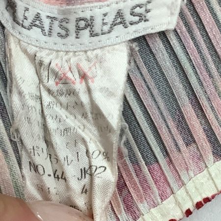 ISSEY MIYAKE イッセイミヤケ PLEATS PLEASE カットソー 花柄 SIZE 4 PP44-JK602 カーキ