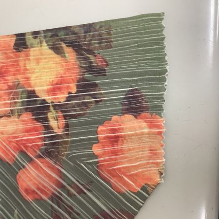 ISSEY MIYAKE イッセイミヤケ PLEATS PLEASE カットソー 花柄 SIZE 4 PP44-JK602 カーキ