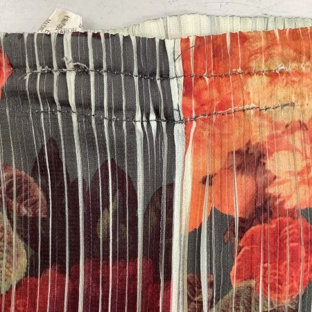  ISSEY MIYAKE イッセイミヤケ PLEATS PLEASE パンツ 花柄  SIZE 3 PP44-JF609 カーキ